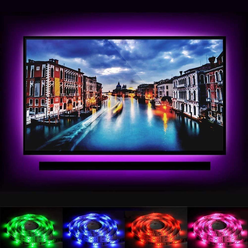 39” LED Strip Lights for TV or Monitor - RGB 8 Color Changing Backlight For 20 inch TV