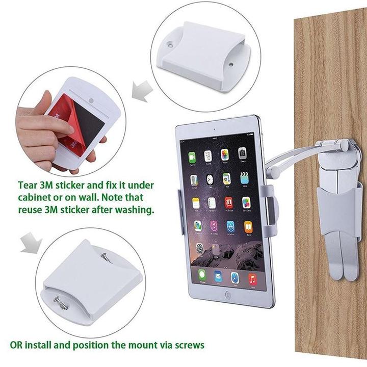 3-IN-1 WALL COUNTER TOP KITCHEN TABLET MOUNT STAND