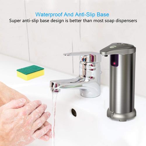 Infrared Motion Sensor Stainless Steel Touchless Automatic Soap Dispenser