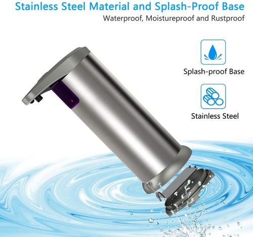 Infrared Motion Sensor Stainless Steel Touchless Automatic Soap Dispenser