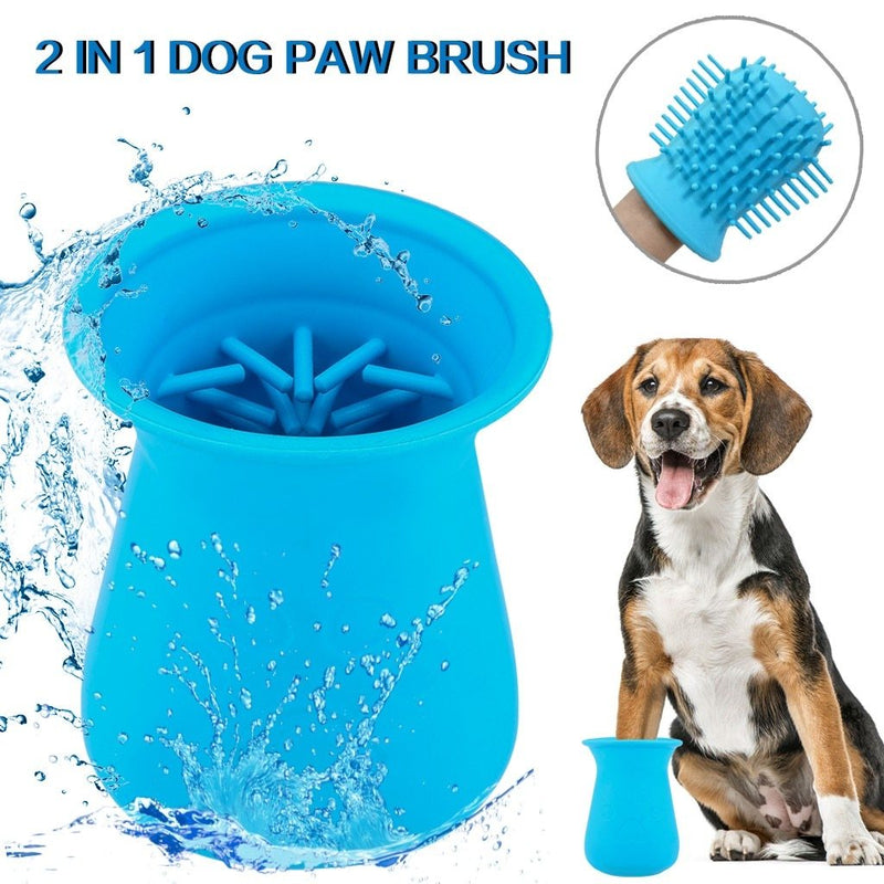 SOFT SILICONE DOG PAW CLEANER CUP