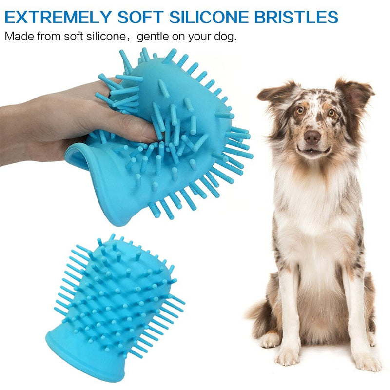 SOFT SILICONE DOG PAW CLEANER CUP