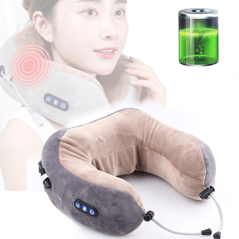 U-Shape Electric Neck Massage Pillow Multi-Function