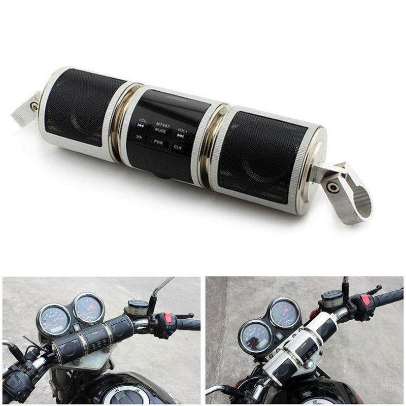 WATER RESISTANT & BLUETOOTH MOTORCYCLE STEREO SPEAKER WITH LED DISPLAY